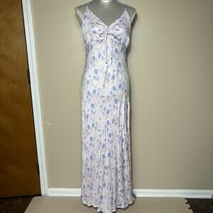 Wild Fable Maxi Floral Pink Slip Style Dress Size M Soft Girl 90s Feminine